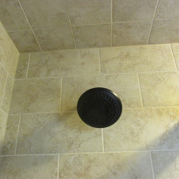 Masterbath shower and tub remodel (Marazzi Tosca Ivory Tile)
