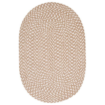 Confetti Natural 2'x10', Runner Oval Rug, Braided