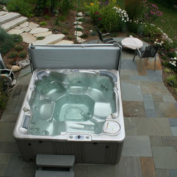Portable Hot Tub on stone patio - Products