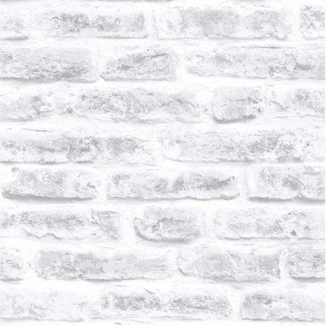 Brick White Wallpaper, 20x396