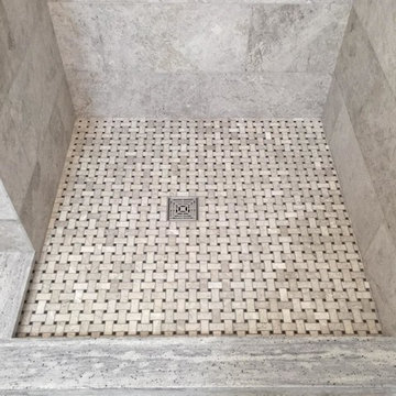 Limestone Shower - Custom Design & Install