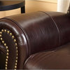 Abbyson Living Herzina Leather Pushback Reclining Armchair