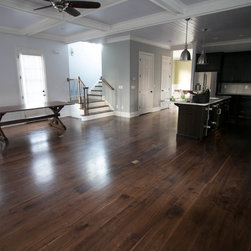 8" Site Finished Character Grade Black Walnut Plank Flooring - Hardwood Flooring