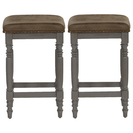 Midori Upholstered Counter Stools Set of 2