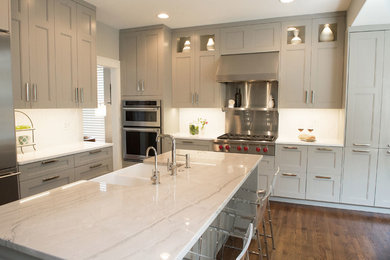 Transitional kitchen photo in Denver