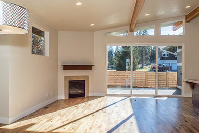 Example of a minimalist dining room design in Other