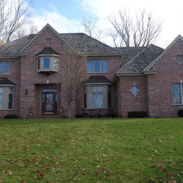 Brick Homes with Tan and Red Trims