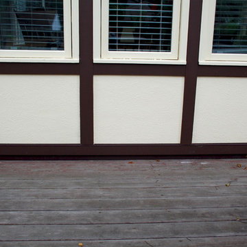 Evanston, IL Marvin Window & Hardie Stucco Siding Remodel Tudor Style
