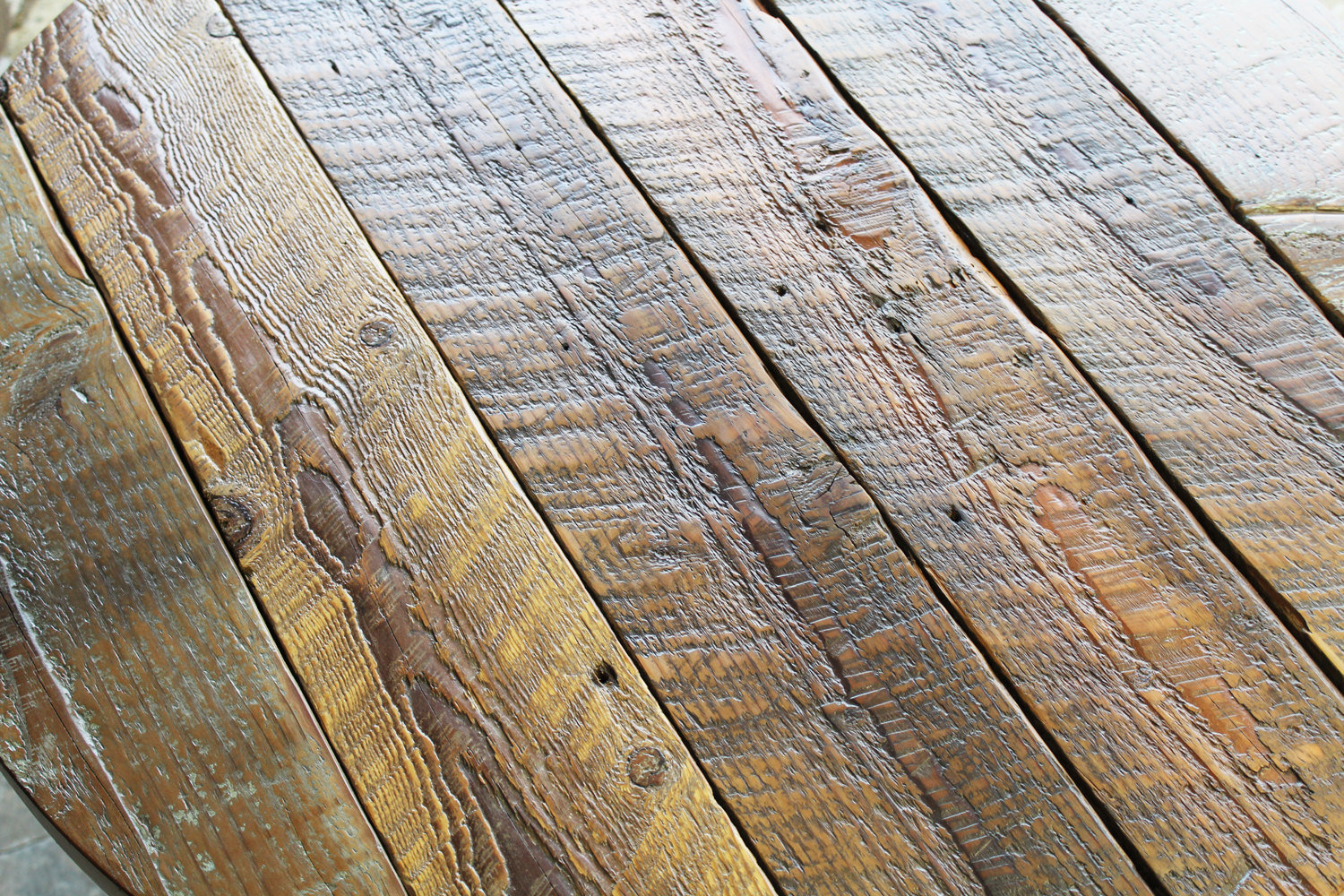 Antique Barnwood Coffee Table With Hairpin Legs