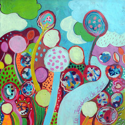 Zoe's Garden, 51 x 51 in - Paintings