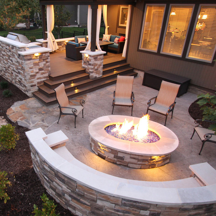 75 Beautiful Stamped Concrete Patio Design Ideas & Pictures