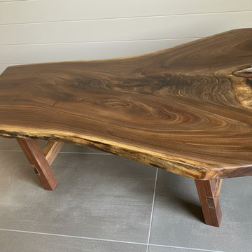 Customizable Live Edge Black Walnut Coffee Tables, Made-To-Order