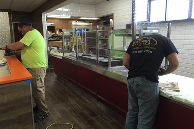Remodel Fast Food Restaurant Front Counter and Beverage Bar