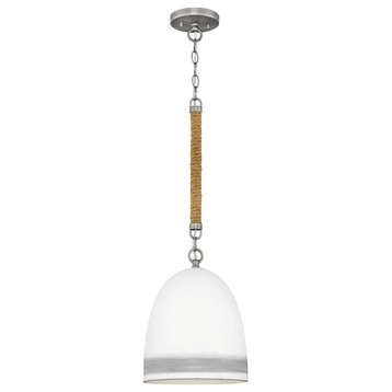 Hinkley 3364AN-GR Small Pendant, Brushed Nickel, Gray