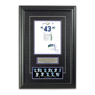 Seattle Seahawks 1990 uniform artwork, This is a highly det…