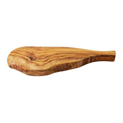 Le Souk Olivique - Olivique Natural Form Cutting Board With Handle, Small - Cutting Boards