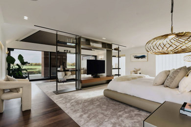 Photo of a contemporary house exterior in Cheshire.