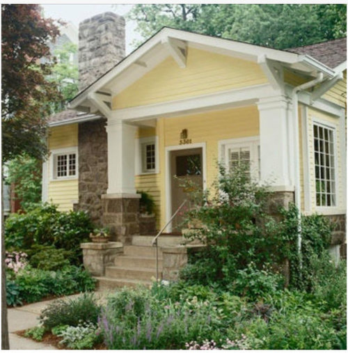 Which yellow paint color is on this house exterior?