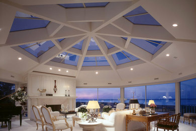 Inspiration for a contemporary living room remodel in New York