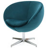 GDF Studio Sphera New Velvet Modern Chair, Dark Teal