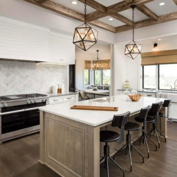 Modern farmhouse kitchen remodel.