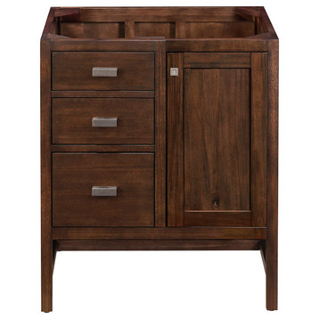 Addison 30" Single Vanity Cabinet, Mid Century Acacia, No Top