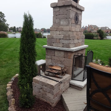 DIY Outdoor Fireplace