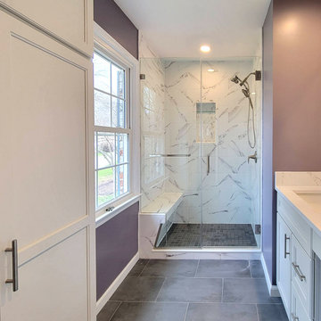 Hinged Door Glass Enclosure with Towel Bar