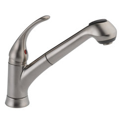 Delta Foundations&reg; Single Handel Pull-out Kitchen Faucet - Kitchen Faucets