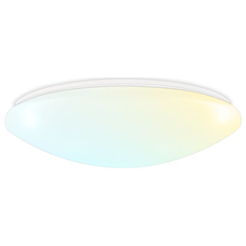 Luxrite 19" LED Flush Mount Light, 24/28/32W, 3 CCT, Dimmable,ETL