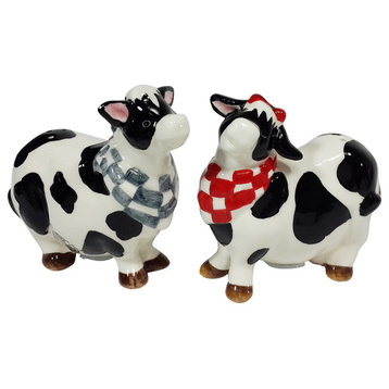 Cow Salt and Pepper Shakers, Set of 2