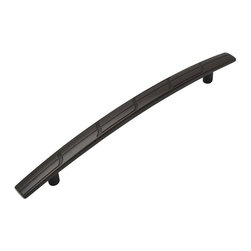 Cosmas - Cosmas 504-128ORB Oil Rubbed Bronze Cabinet Pull, 5" Hole Centers, Set of 5 - Cabinet And Drawer Handle Pulls