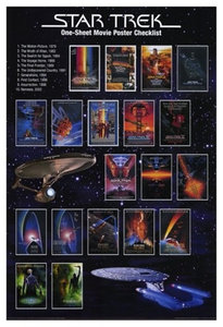 Star Trek, One-Sheet Movie Poster Checklist Print