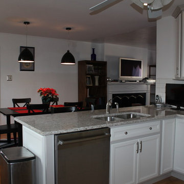 White and Gray Cabinets