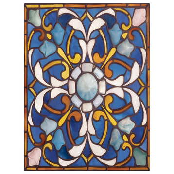 Tile Mural RARE CEILING PANEL stained glass Backsplash 8" Ceramic Glossy