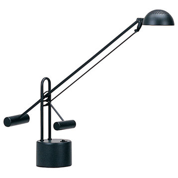 Halotech 1 Light Desk Lamp, Black