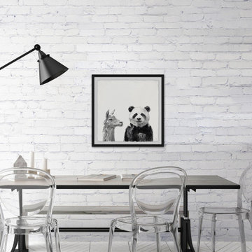 "Panda Buddy" Framed Painting Print