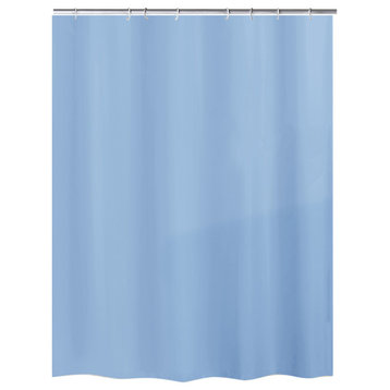 Fabric Contemporary Shower Curtain, Caravelle, Crocus Blue, Stall