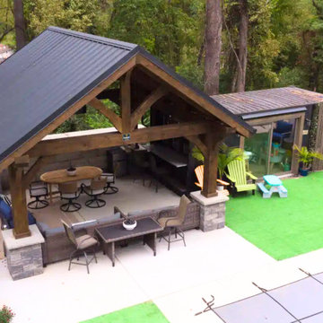 16×16 Backyard Pavilion in West Mifflin PA