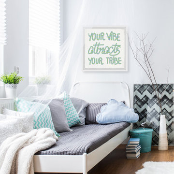 "Your Vibe Attracts Your Tribe II" Framed Painting Print