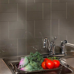 3 in. x 6 in. Leather Glass Decorative Wall Tile (8-Pack) - Wall And Floor Tile