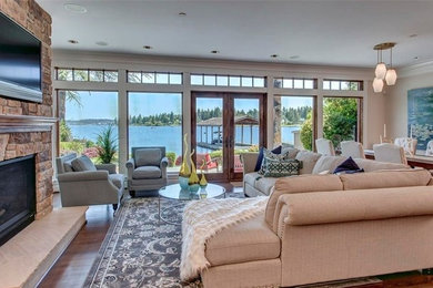 Elegant home design photo in Seattle
