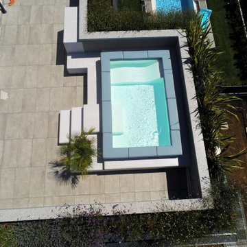 Spa Space® sul terrazzo ad Arese Milano, piccola piscina tutta personalizzata