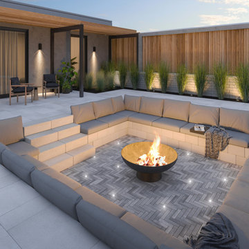 2021 Backyard Landscaping Ideas | A Unique Fire Pit Seating Area