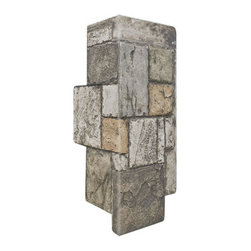 150-JAGGED CASTLE STONE CORNER 12" W X 24"H - Wall Panels