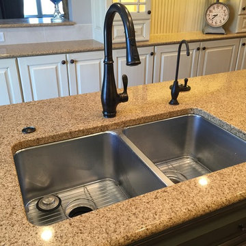 White Suede & Basil Kitchen