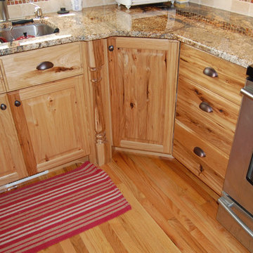 Rustic hickory kitchen