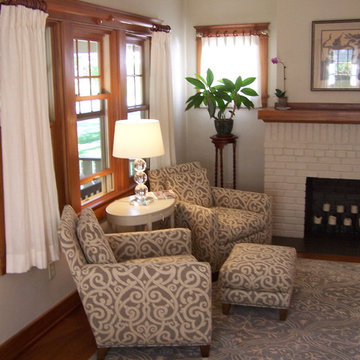 Purple and Gray Living Room
