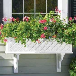 Lattice Window Box - Window Treatments