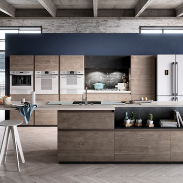 Stylish Open Concept Kitchen with Smeg Appliances